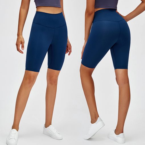 High waist lifting hip fitness double layer sand brushed slim body pants high waist sport leggings short sleeve yoga top